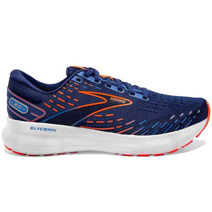 Side view of Brooks Men's Glycerin 20 Neutral Running Shoe. Image credit: Amazon