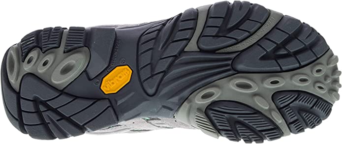 Sole view of Merrell's Moab 2 Mid Waterproof Hiking Book