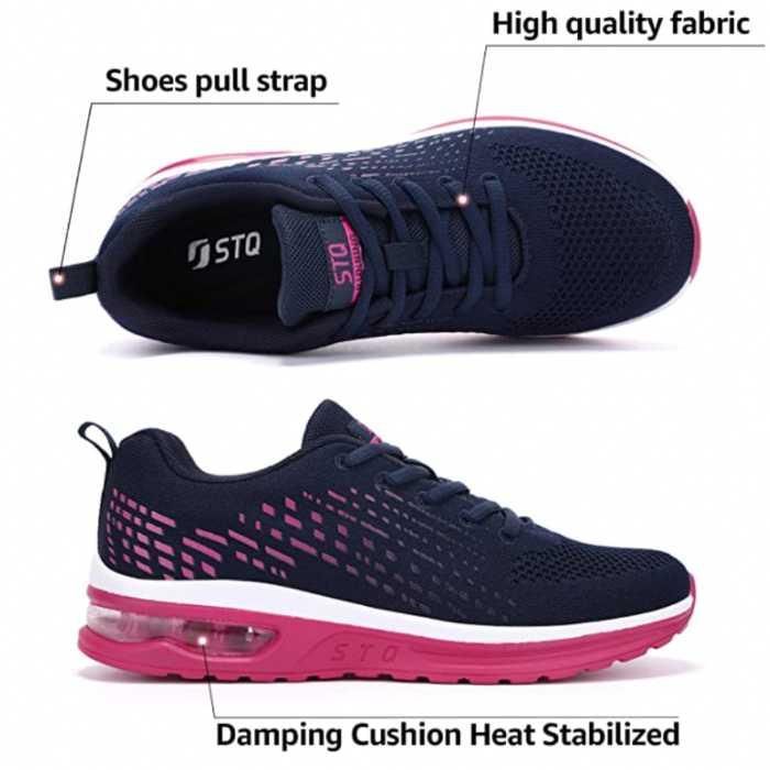 Image credit: Amazon. Marketing material of STQ Women's Running Shoes Breathable Air Cushion Sneakers