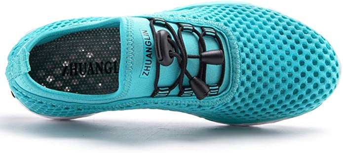 Top View from the Side of Zhuanglin Women's Quick Drying Aqua Water Shoes