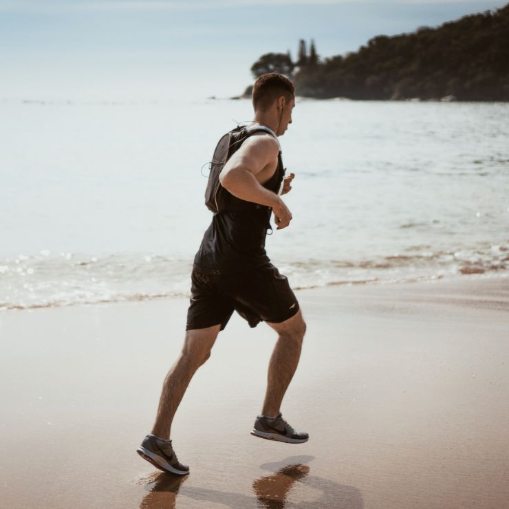 Image credit: Pexels.com Photo by Leandro Boogalu. Man Running on the Beach  