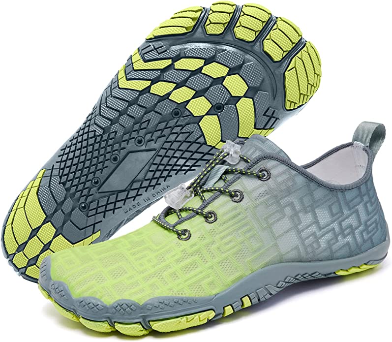Image credit: Amazon. Sole and side view of Racqua Water Shoes.