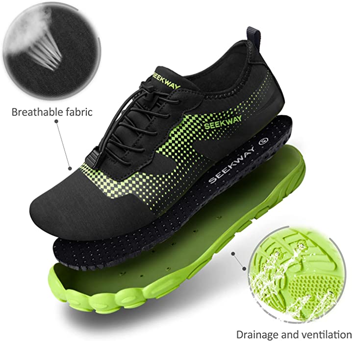 Marketing brochure for SEEKWAY Water Men Women's Shoes - Image credit: Amazon.com