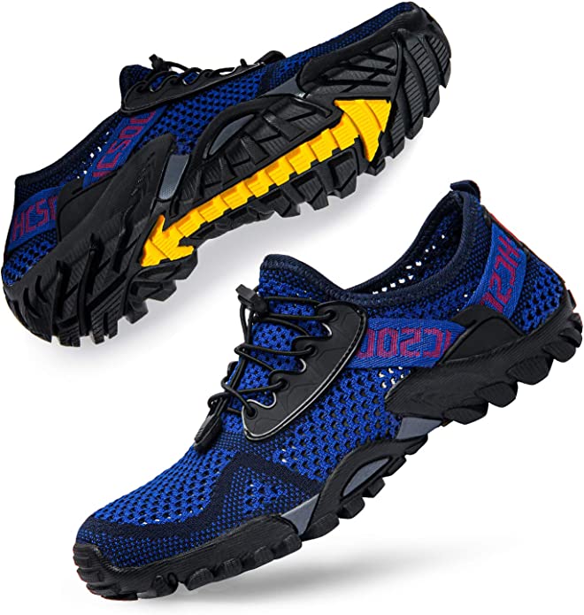 Image credit: Amazon. Side and sole view of SOBASO Water Shoes Women Men