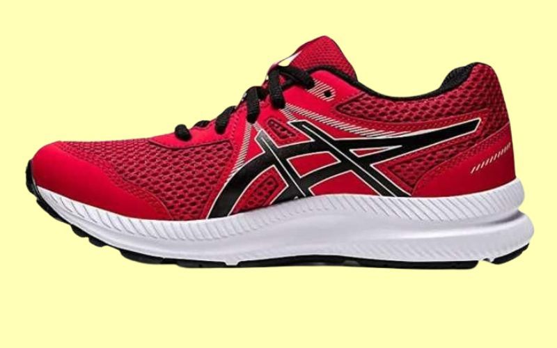 Left side of ASICS Kid's Contend 7 Grade School Running Shoe. Image credit: Amazon.com