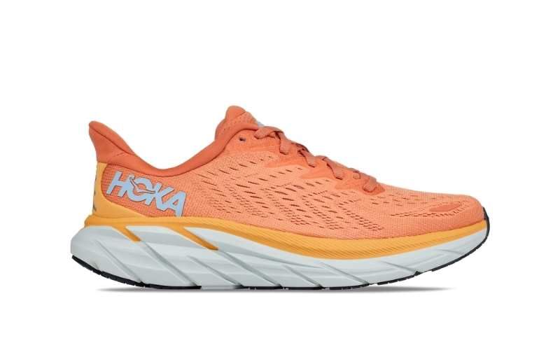 Side view of HOKA ONE ONE Clifton 8 shoe