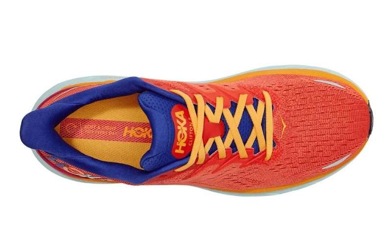 Image credit: Amazon. Top view of HOKA ONE ONE Clifton 8 shoe