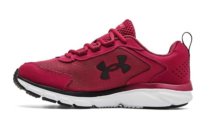 Side view of Under Armour Women's Charged Assert 9 Running Shoe. Image credit: Amazon