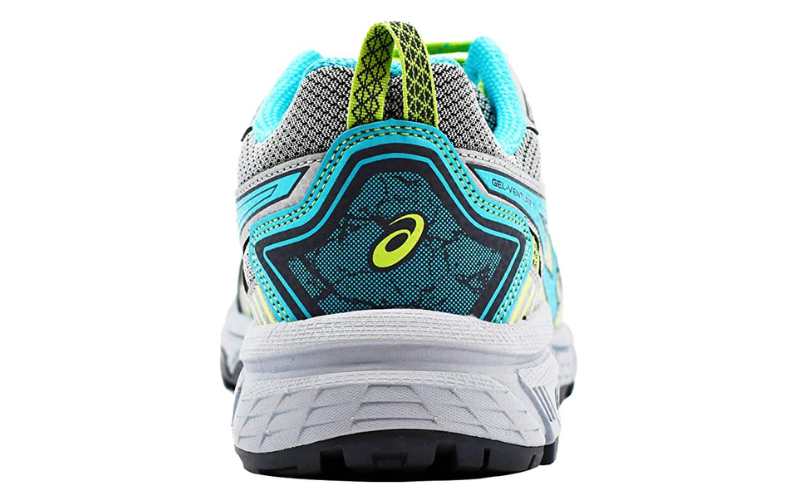 Heel view of ASICS Women's Gel-Venture 7 Running Shoes. Image credit. Amazon