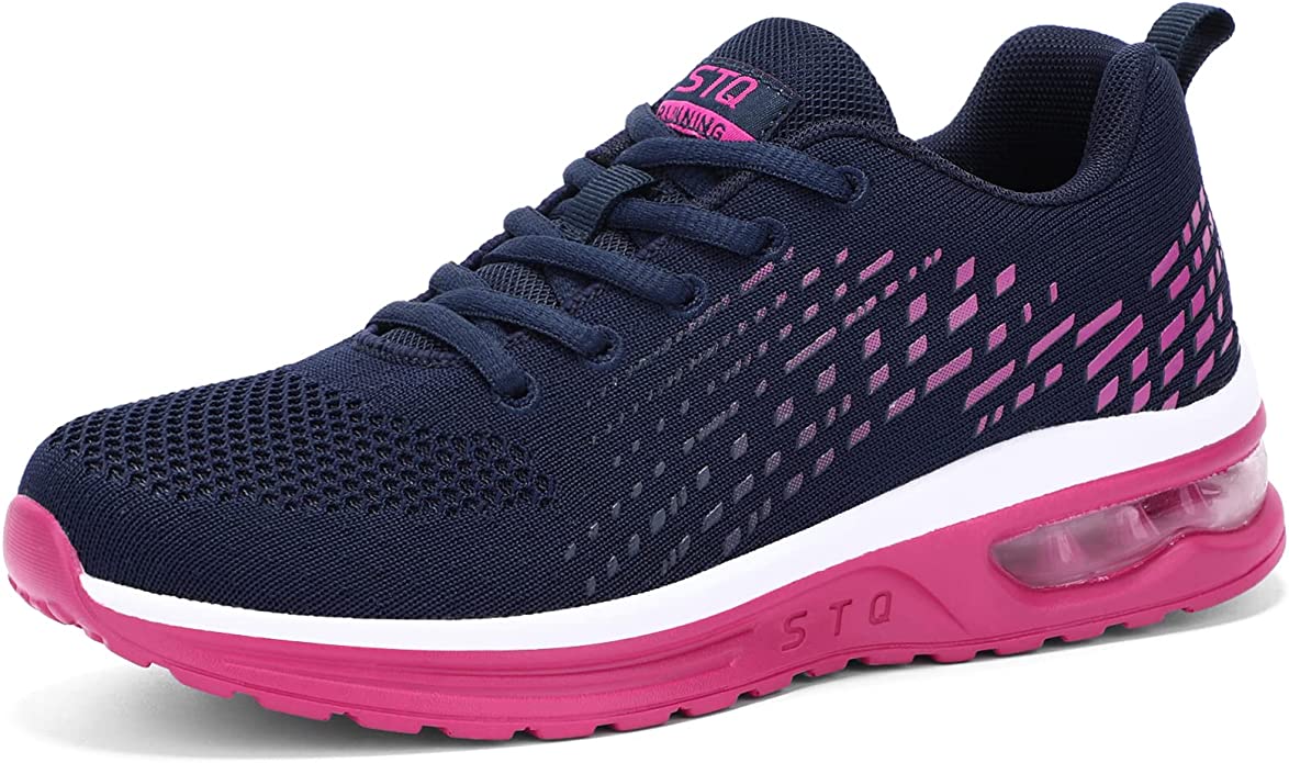 Image credit: Amazon. Front side view of STQ Women's Running Shoes Breathable Air Cushion Sneakers