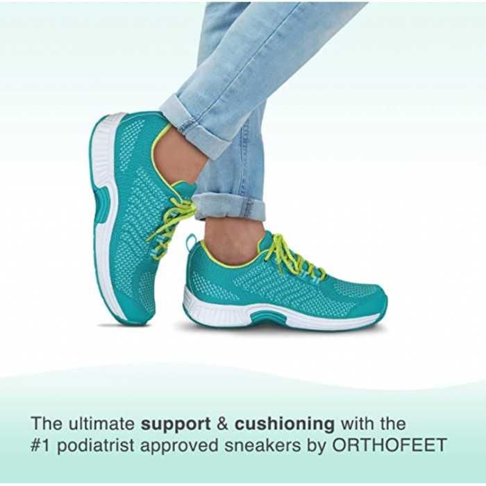 Side view of Orthofeet Orthopedic Walking Shoe. Image credit: Amazon