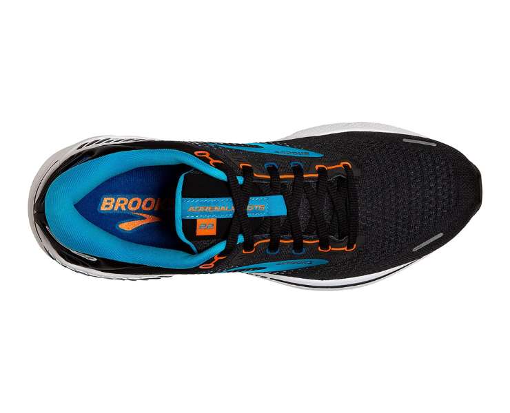 Top view of Brooks Men's Adrenaline GTS 22 Supportive. Image credit: Amazon