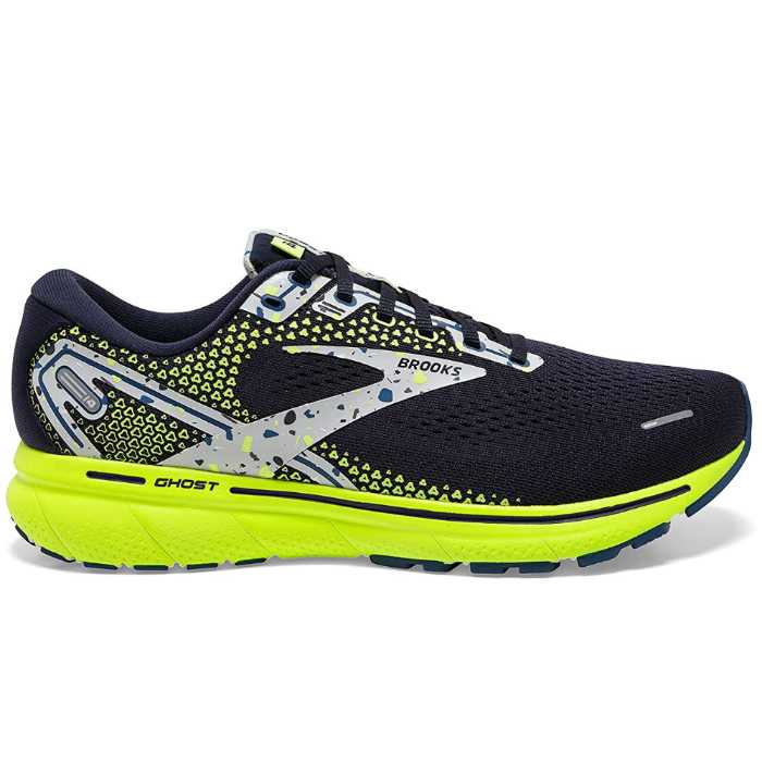 Side view of Brooks Men's Ghost 14 Neutral Running Shoe. Image credit: Amazon