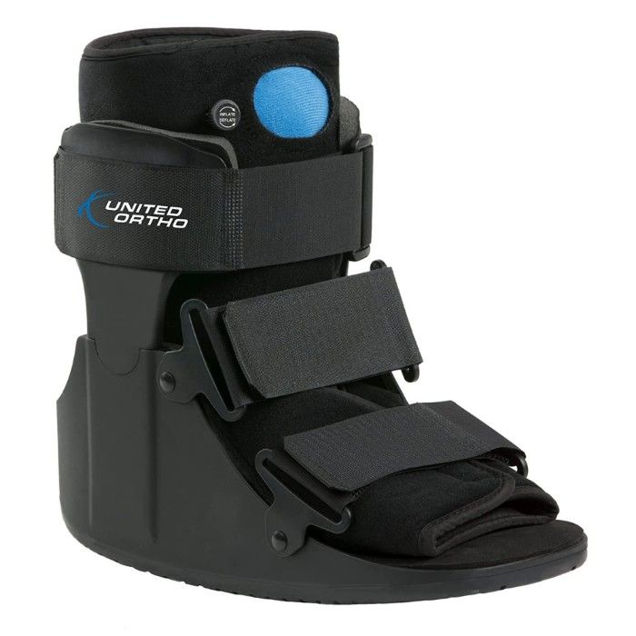 Side view of United Ortho Short Air Cam Walker Fracture Boot.  Image credit: Amazon